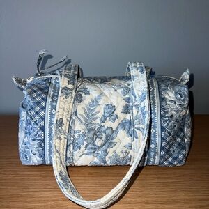 RARE Vintage VERA BRADLEY Blue Toile 2001 1st Generation 100 Mini Duffle Bag